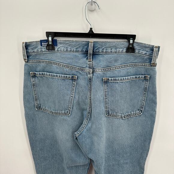 OLD NAVY NWT High Rise Slouchy Straight Secret Slim Pockets Denim Jean // 12 - Picture 7 of 9